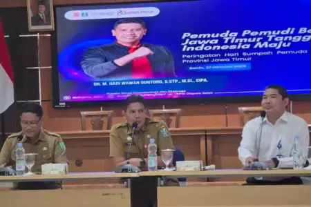 Sumpah Pemuda 2025, Dispora Jatim Soroti Anarkisme, Narkoba dan LGBT Foto BeritaJatim.com