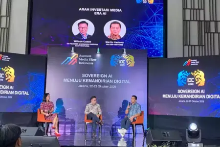 Investor Masih Melirik Industri Media di Era AI, GDP dan East Ventures Beberkan Alasannya di IDC AMSI 2025 Foto BeritaJatim.com