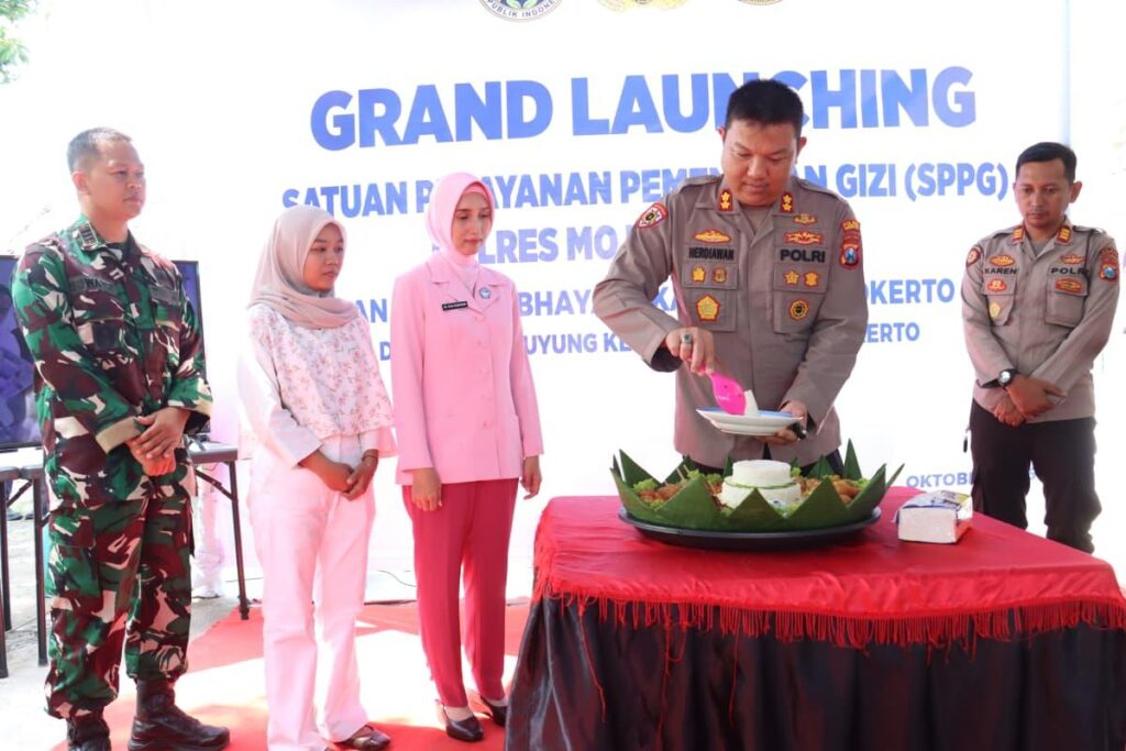 Dukung Program MBG, Polres Mojokerto Kota Resmikan SPPG Foto BeritaJatim.com