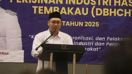 Wabup Mojokerto Dorong Pelaku Usaha Tembakau Patuh Perizinan Foto BeritaJatim.com