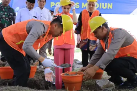 Sasar Pemenuhan Gizi Pelajar, Polres Madiun Bangun SPPG Kedua di Pilangkenceng Foto BeritaJatim.com
