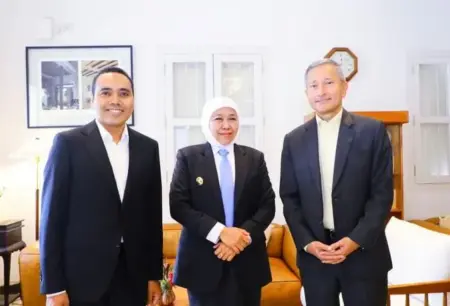 Khofifah Jadi Tamu Kehormatan Menlu Singapura, Berikut yang Dibahas Foto BeritaJatim.com