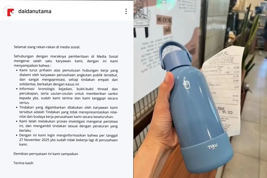 PT Daidan Utama Pecat Anita Dewi Imbas Polemik Tumbler, Warganet Soroti Kejanggalan Surat Pengumuman Foto BeritaJatim.com