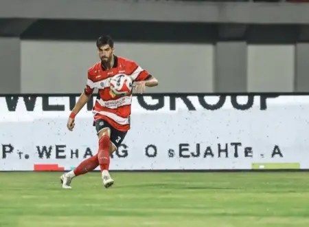 Pedro Monteiro Ajak Skuad Madura United Tetap Solid Foto BeritaJatim.com
