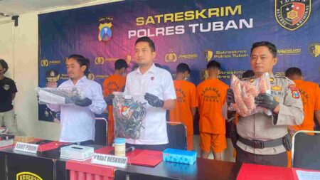 Pencurian Kabel Tower XL di Tuban Terungkap, Salah Satu Pelaku Ternyata Orang Dalam Foto BeritaJatim.com