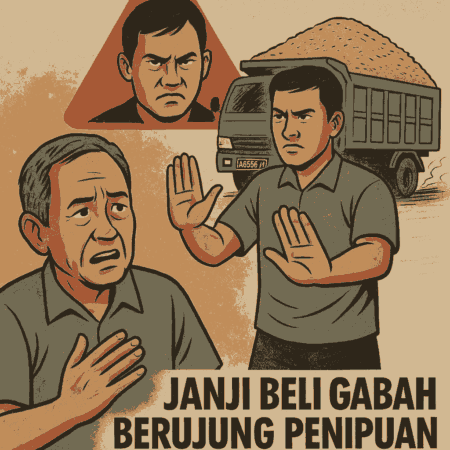 Modus Pembelian Gabah, Truk Bermuatan 10 Ton Kabur Tanpa Bayar di Madiun Foto BeritaJatim.com