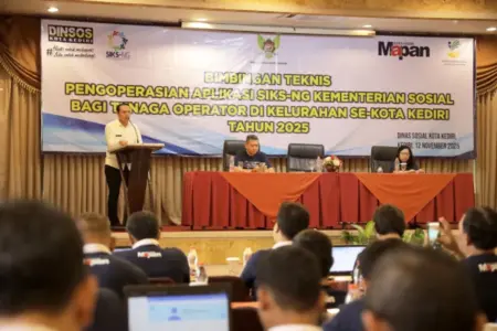 Dinas Sosial Kota Kediri Gelar Bimtek Pengoperasian Aplikasi SIKS–NG Guna Perkuat Akurasi Data Sosial Foto BeritaJatim.com