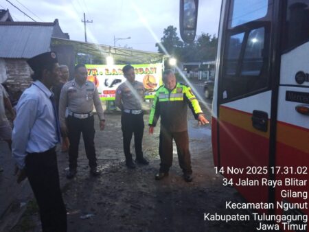 Bus Harapan Jaya Kembali Terlibat Kecelakaan Maut di Tulungagung Foto BeritaJatim.com