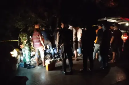 Temuan Mayat Kondisi Hangus di Ngimbang Lamongan Foto BeritaJatim.com