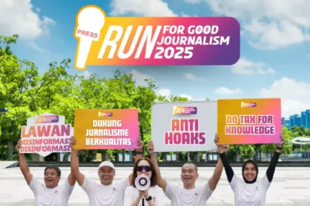 Run For Good Journalism 2025 Gaungkan Gerakan Jurnalisme Berkualitas dan Keberlanjutan Media Foto BeritaJatim.com