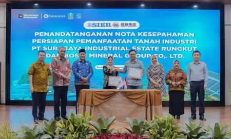 PT SIER dan Bosai Teken MoU Persiapan Pemanfaatan Tanah Industri Foto BeritaJatim.com