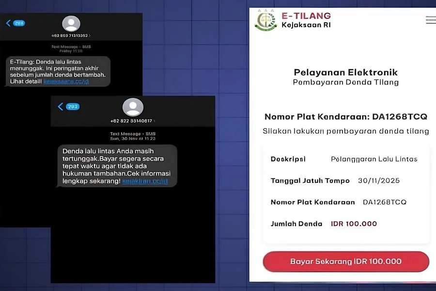 Waspada Modus SMS Tilang Elektronik, Ditressiber Jatim Ungkap Sudah Banyak Korban Foto BeritaJatim.com