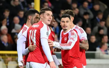Arsenal Buru Ketenangan di Premier League dengan Tiket Knockout Liga Champions Foto BeritaJatim.com