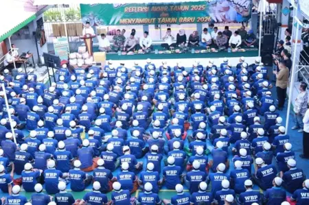 Kehangatan di Balik Jeruji, Lapas Mojokerto ‘Mbakso Bareng’ Warga Binaan Sambut Tahun Baru 2026 Foto BeritaJatim.com