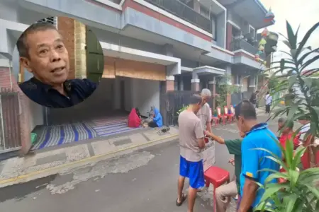 Duka Mendalam di Pondok Sedati Asri Sidoarjo, Kusnadi Politisi Merakyat Foto BeritaJatim.com