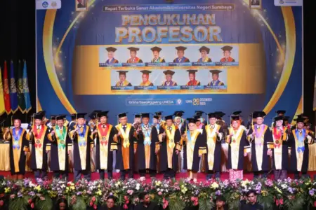 Rasio Guru Besar Unesa Baru 9 Persen, Targetkan Lonjakan pada 2026 Foto BeritaJatim.com
