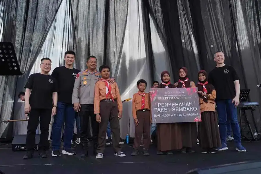 MSP Berkolaborasi dengan Polri Salurkan 4.000 Paket Sembako Bingkisan Natal Foto BeritaJatim.com