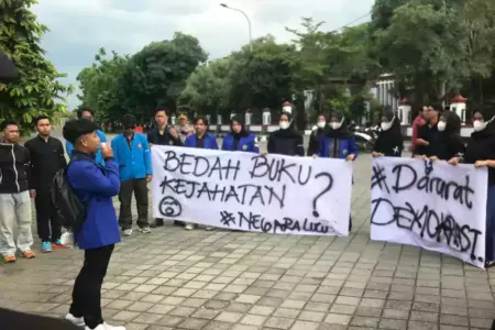 Diskusi Reset Indonesia di Madiun Dibubarkan, Mahasiswa Tuding Pemerintah Anti-Kritik Foto BeritaJatim.com