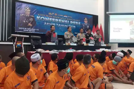 Polresta Banyuwangi Tuntaskan 1.281 Kasus Kriminalitas Sepanjang 2025 Foto BeritaJatim.com
