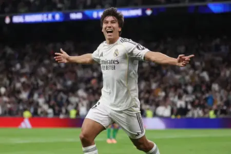 Real Madrid Pesta Gol Kontra Real Betis, Gonzalo Garcia Lampaui Ronaldo dan Kylian Mbappe Foto BeritaJatim.com